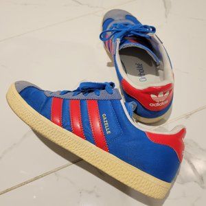 Adidas Gazelle junior shoes - Blue and Red - US4